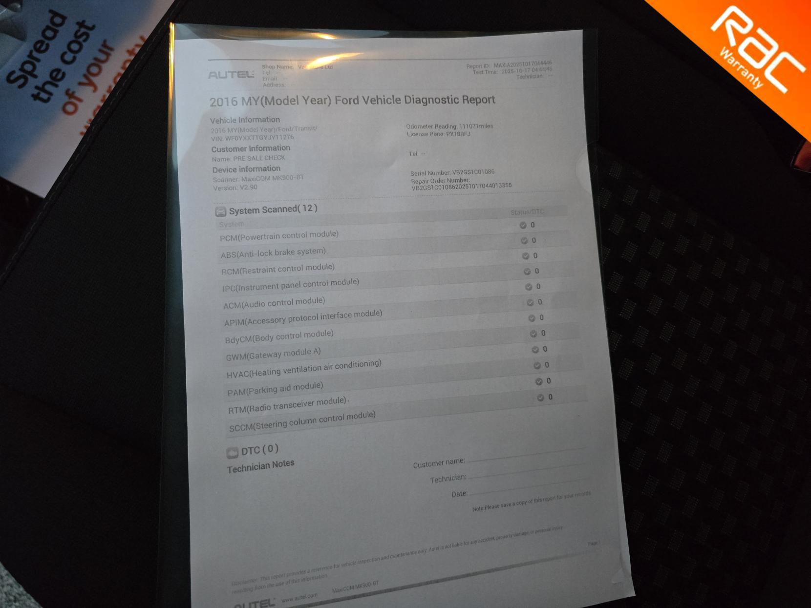 Ford Transit Custom 2.0 300 EcoBlue Trend Panel Van 5dr Diesel Manual L2 H1 Euro 6 (105 ps)