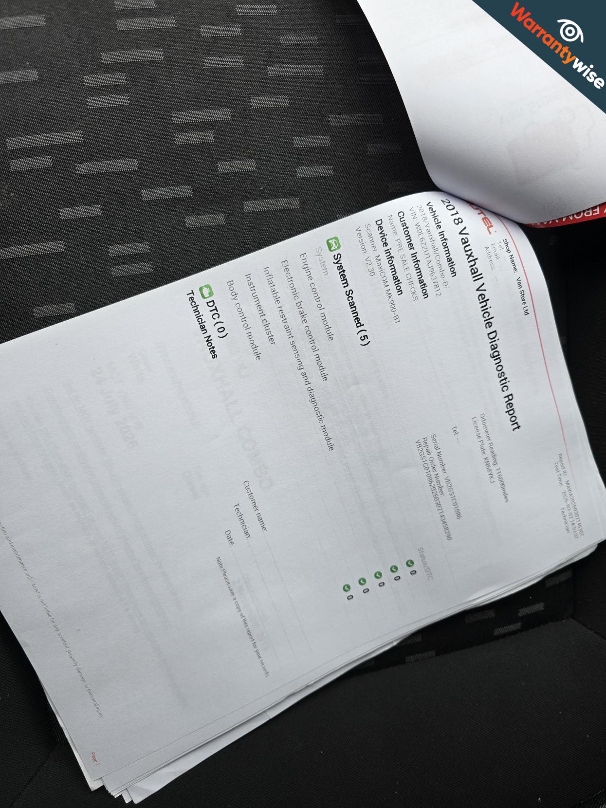 Vauxhall Combo 1.3 CDTi 2000 Temperature Controlled 3dr Diesel Manual FWD L1 H1 (133 g/km, 94 bhp)