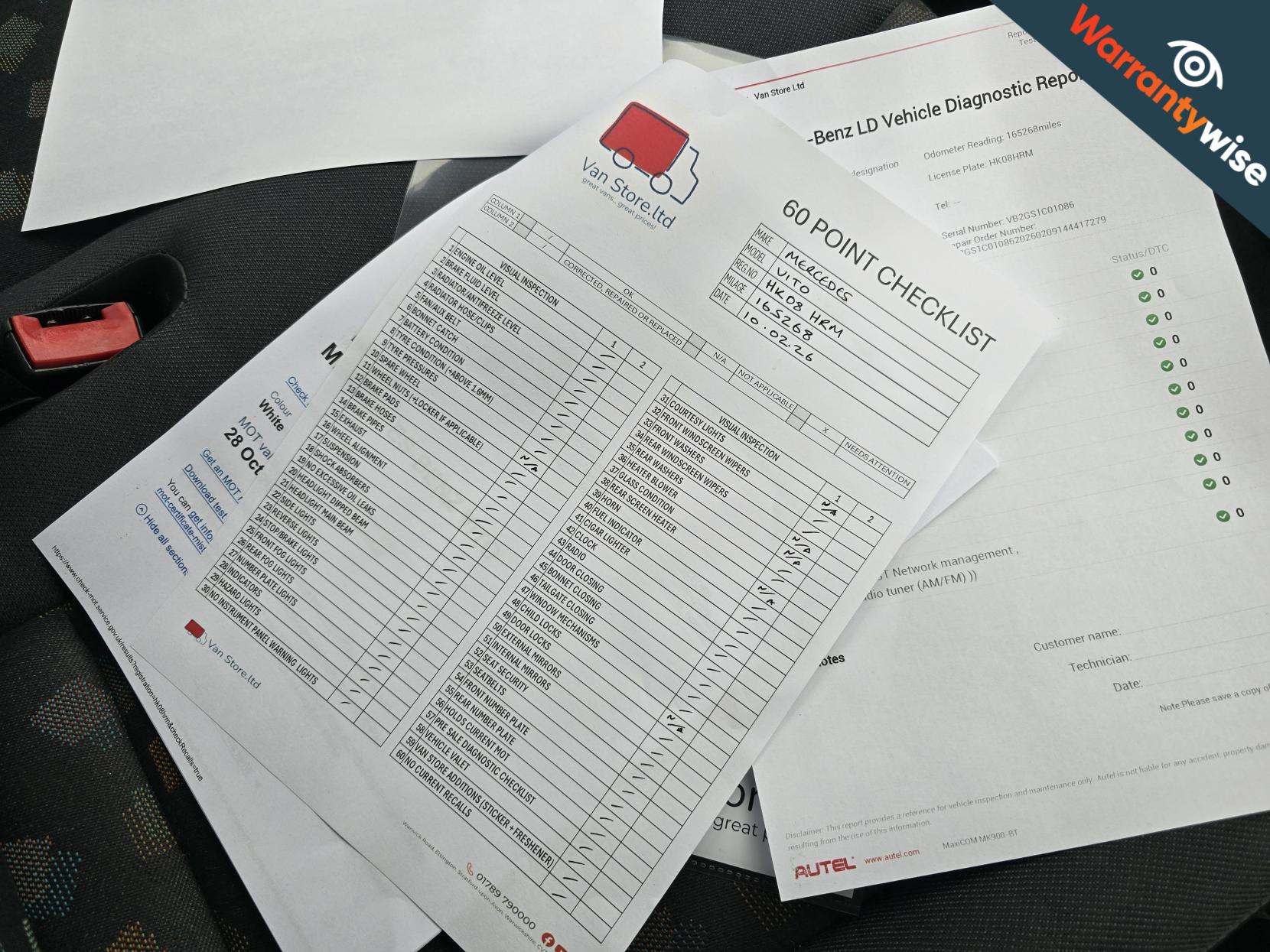 Mercedes-Benz Vito 2.1 109CDI Compact Panel Van 5dr Diesel Manual SWB (95 bhp)